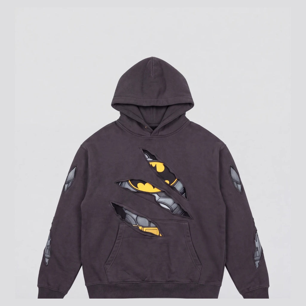 Nightfall Hoodie front view on grey